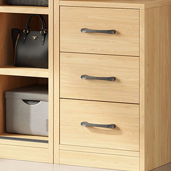 Modern Pine Solid Wood Wardrobe Freestanding Wardrobe with Soft Close Doors