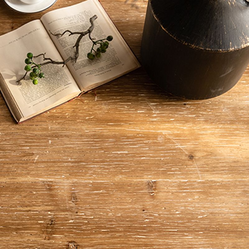 17"H Contemporary Coffee Table Solid Wood Pedestal Coffee Cocktail Table