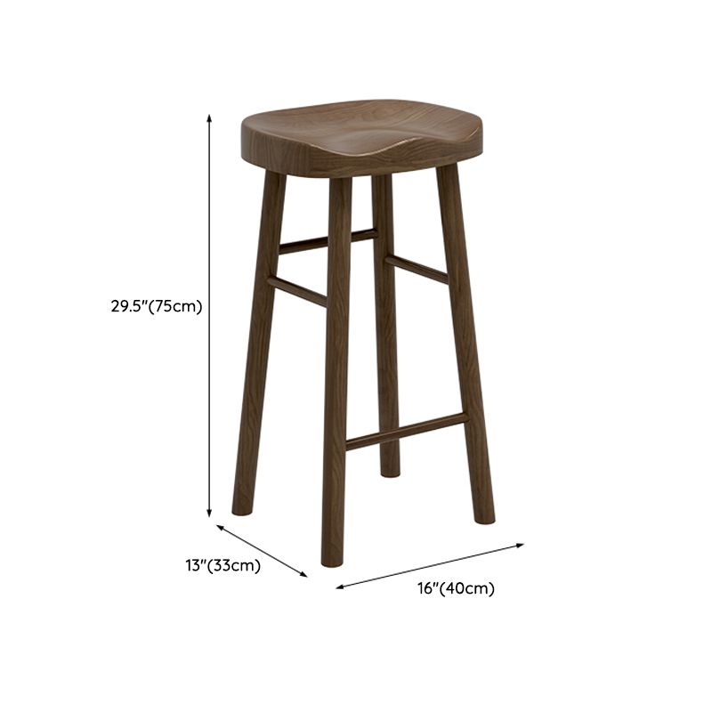 Modern Rectangle Bar Table Set 1/3 Pcs Solid Wood Bar Table and Stools