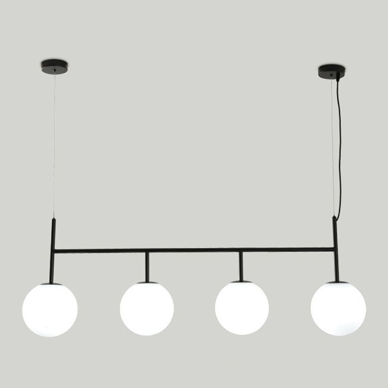 Nordic Modern Pendant Lamp Glass Shade Chandelier Light Fixture for Dining Room Kitchen