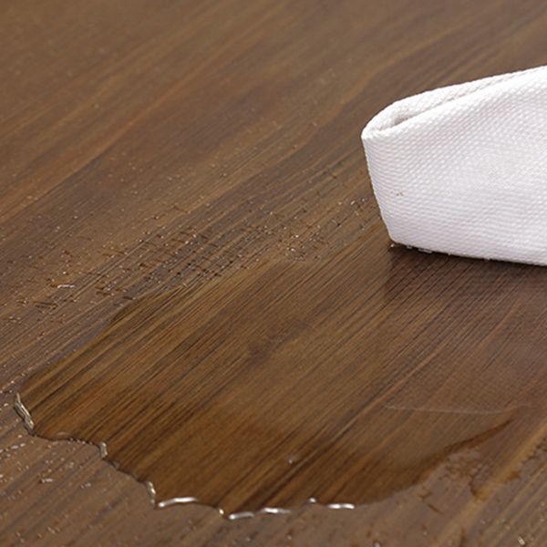 Mesa de pino de mesa de comedor de madera con base de trineo
