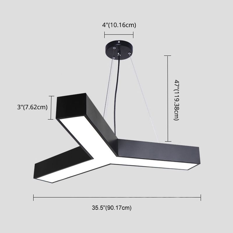 Modern Style LED Pendant Light Simplicity Lighting Fixture for Office Meeting Room