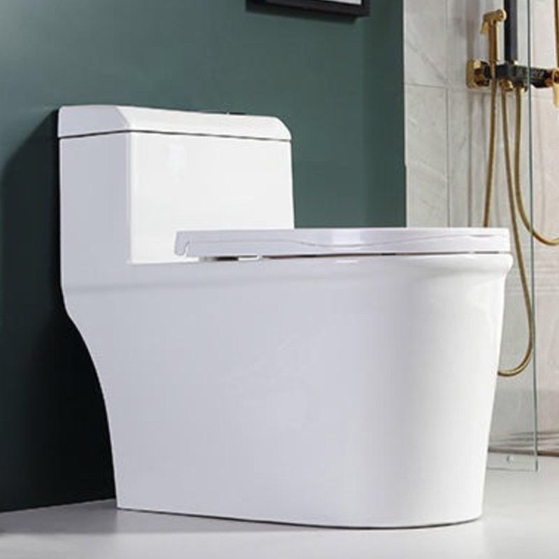Traditional 1-Piece Toilet Bowl Floor Mounted White Urine Toilet for Bathroom