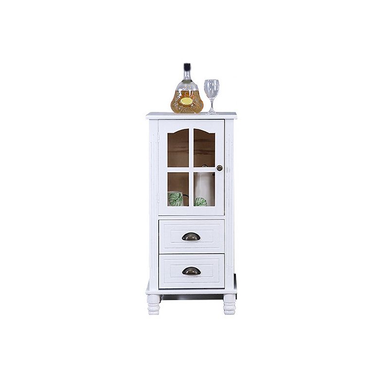Wood Accent Cabinet with 1 Door 11.81" Wide Rectangle Side Cabinet