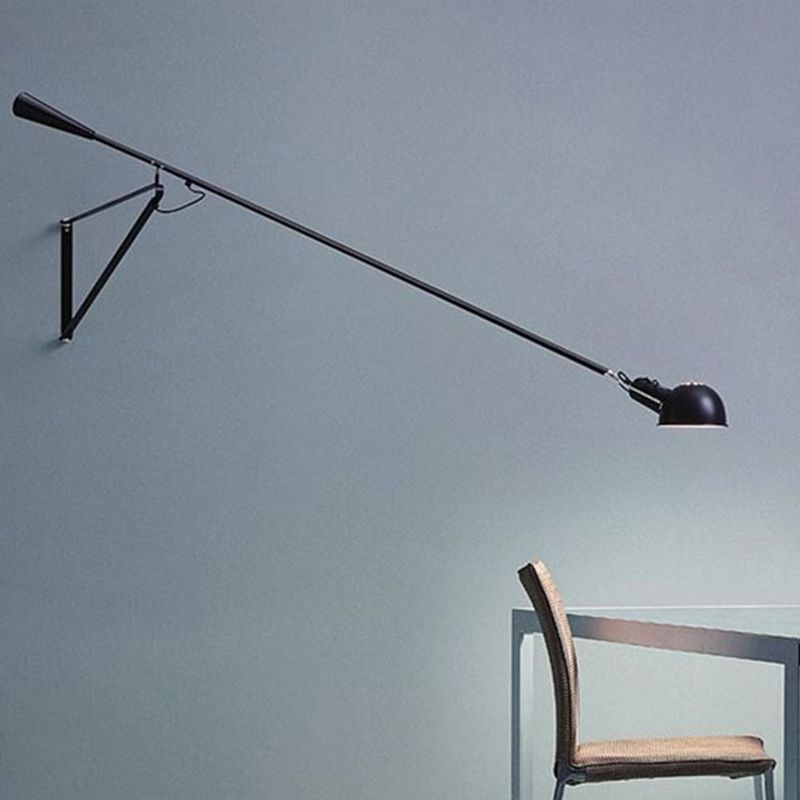 Metal Armed Wall Mount Lamp Simple 1 Light Wall Mounted Light Fixture