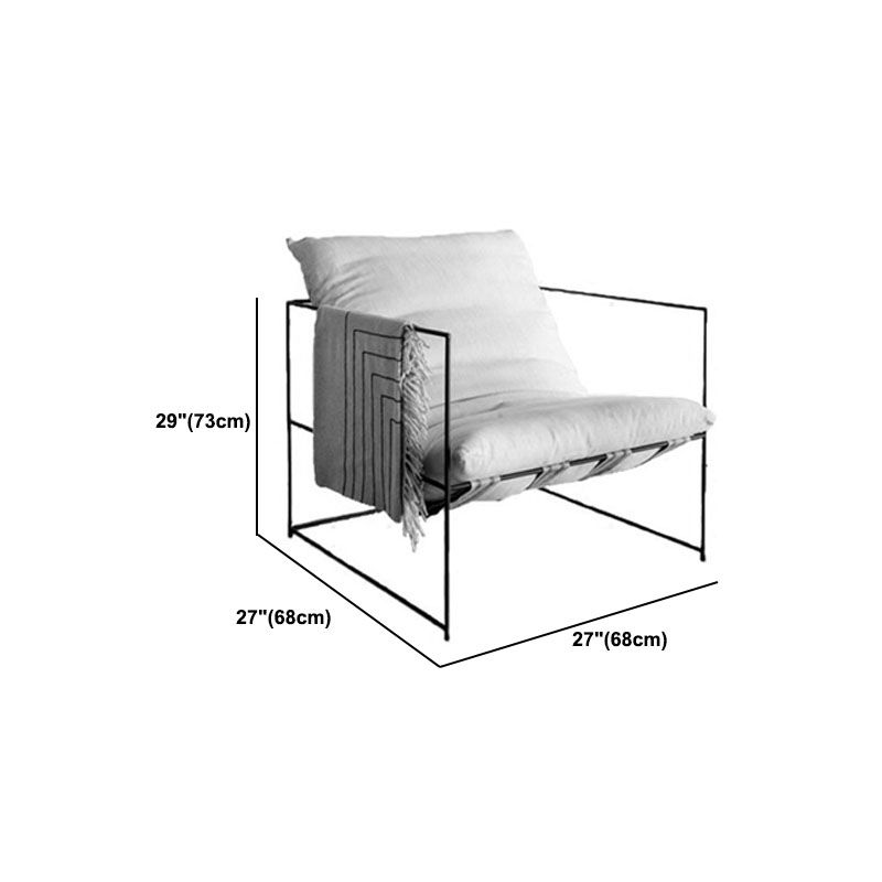 Standard Sofa 26.7" W Square Arm Sofa with Metal Frame for Living Room