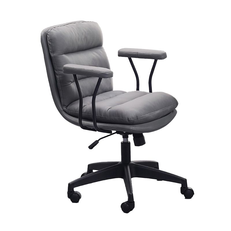 Black Nylon Base Contemporary Office Chair Swivel Computer Desk Chair