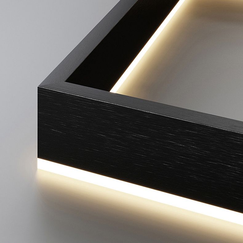 Accesorio de iluminación colgante de 2 niveles metal lámpara de colgante de estilo LED en negro