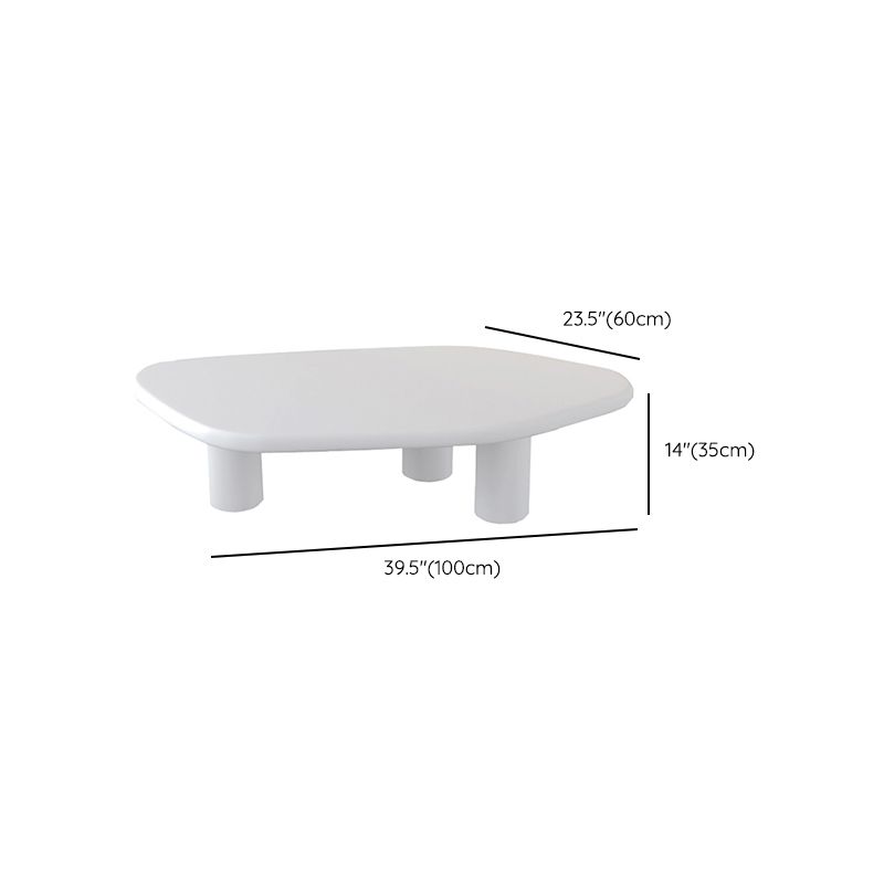 Solid Wood Single Coffee Table 2 Legs No Distressing Coffee Table