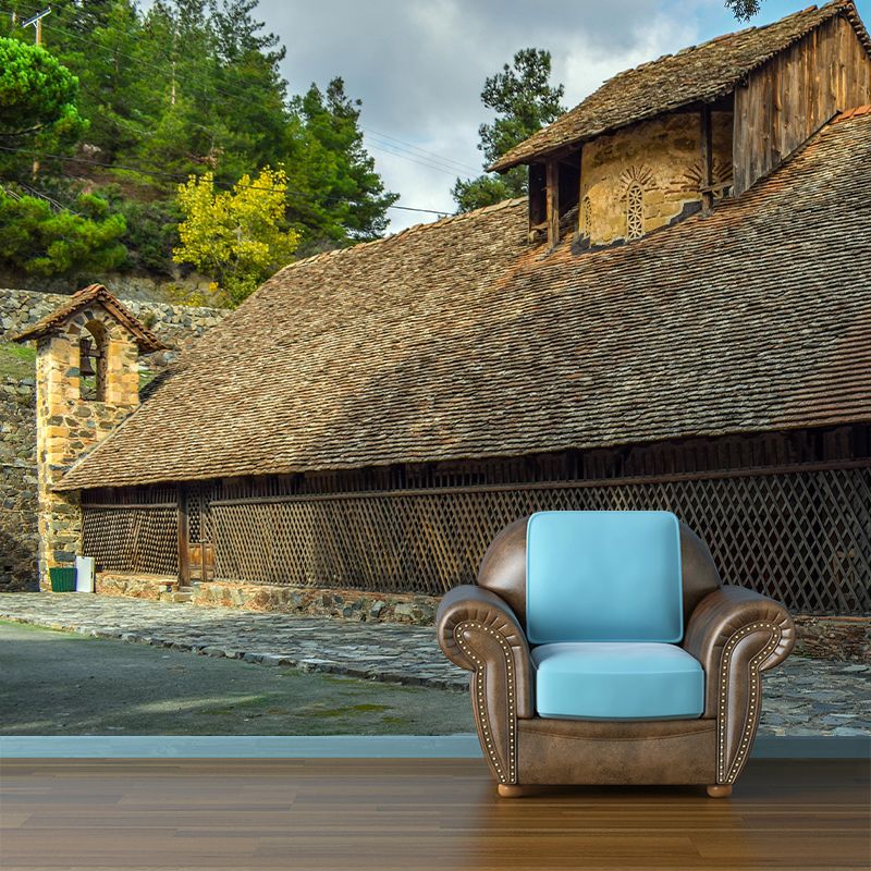 Architexture Photography Style Building Mural Mildew Resistant for Home Decor