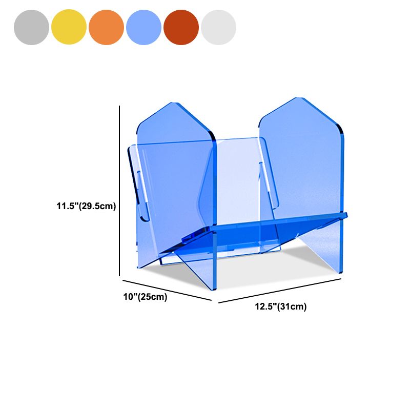 Modern Acrylic Bookcase, Geometric Bookshelf for Any Room, 12.5" L X 10" W