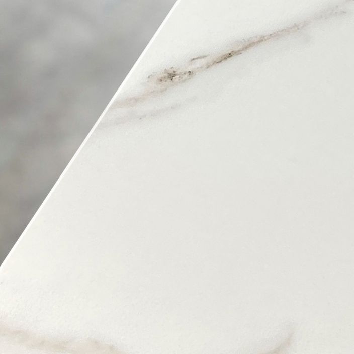 Rectangle Stone Table Modern Standard Height Dining Table with 4 Legs