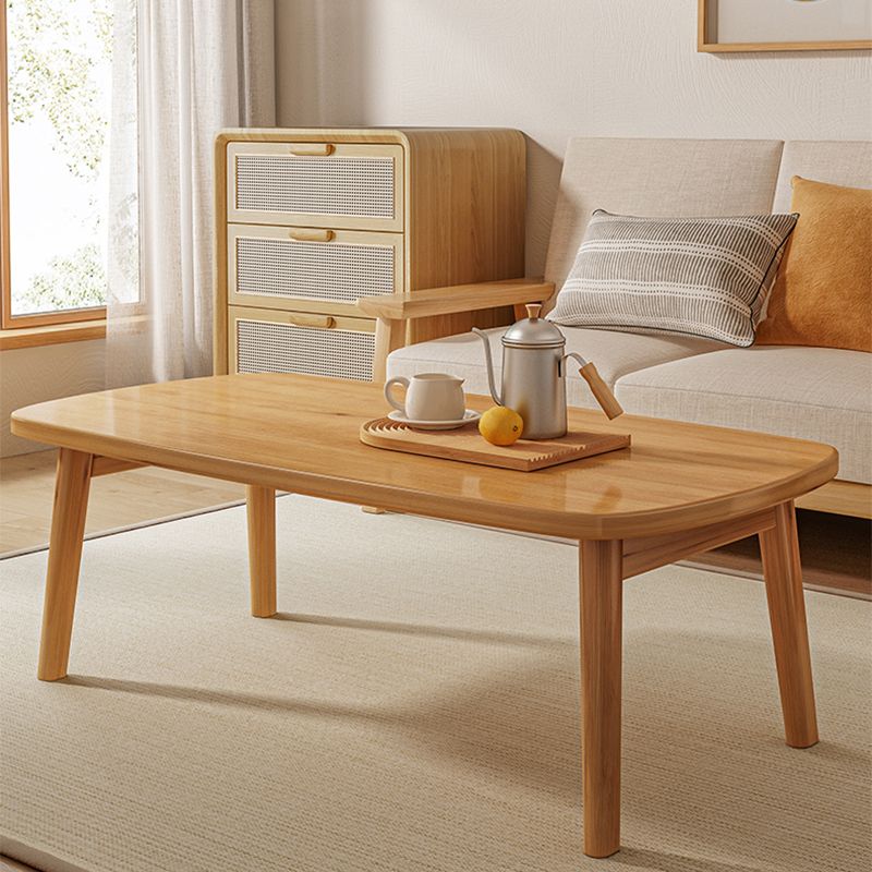 21" Wide Contemporary Coffee Table 4 Legs Single Coffee Cocktail Table