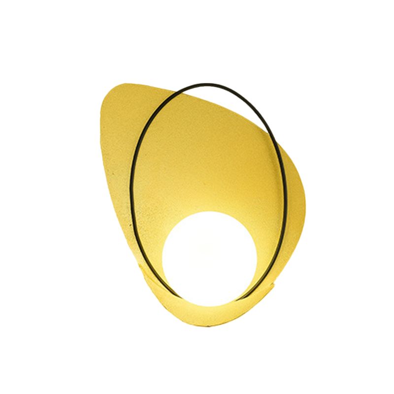 Postmodern Wall Lamp 1-Light Wall Mount Lamp with Glass Shade for Bedroom