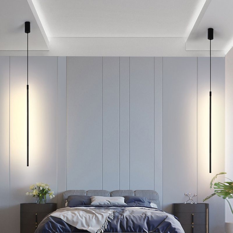 Black Linear a sospensione Light Light MODERNY MODERN MODERN METTAGLIO Apparecchio di illuminazione sospesa