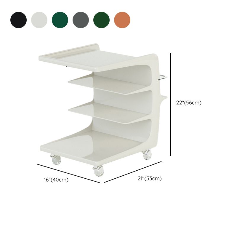 16.1" Wide Contemporary Metal Accent Side Table for Living Room