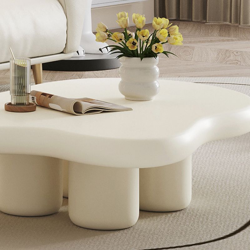 Solid Wood 4 Legs Coffee Table Modern Minimalist Coffee Table
