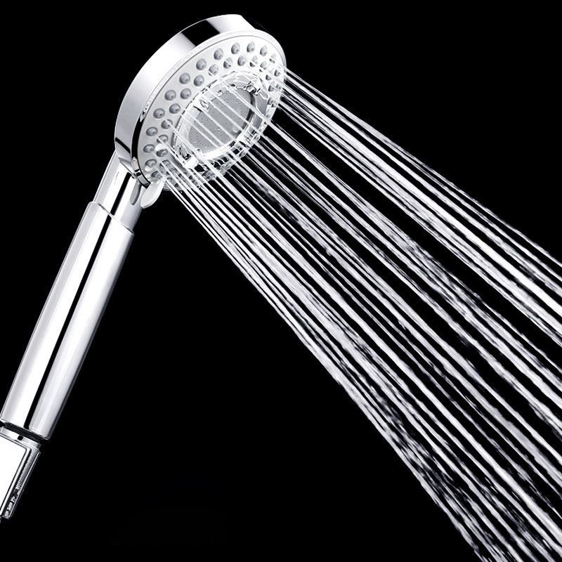 Silver Handheld Shower Head 3 Sprays Stainless Steel Wall-Mount Showerhead