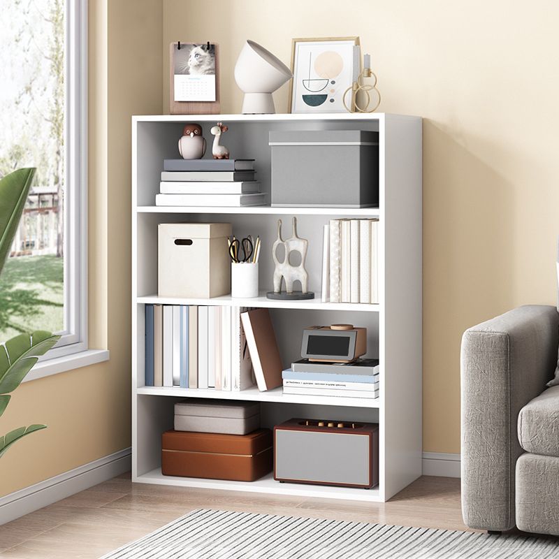 Closed Back Bookcase Engineered Wood Bookshelf for Home Office Study Room