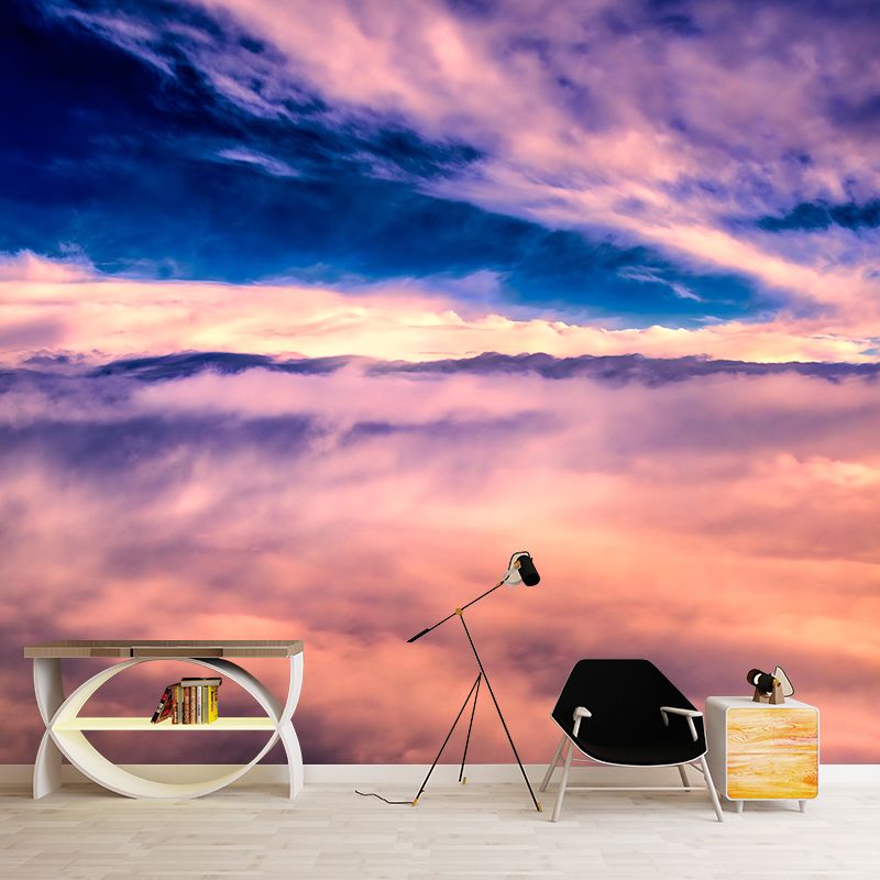 Cloud Sky Photography Style Sky Mural Wallpaper Mildew Resistant Wall Art