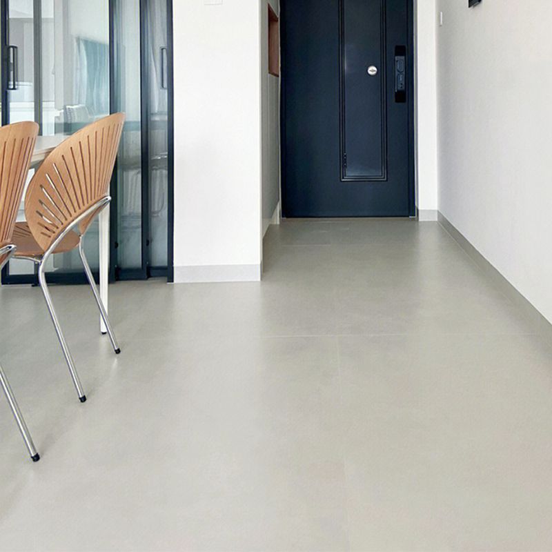 Rectangle Floor Tile Pure Color Straight Edge Floor Tile for Living Room