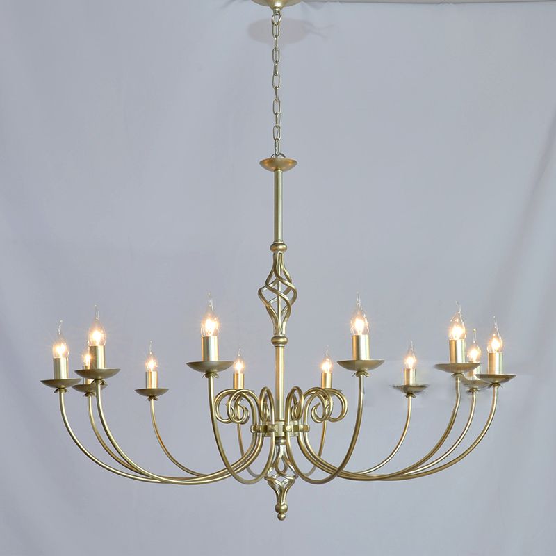 Lustre de style européen Light Multi-Head Candle Pendant Light pour le salon