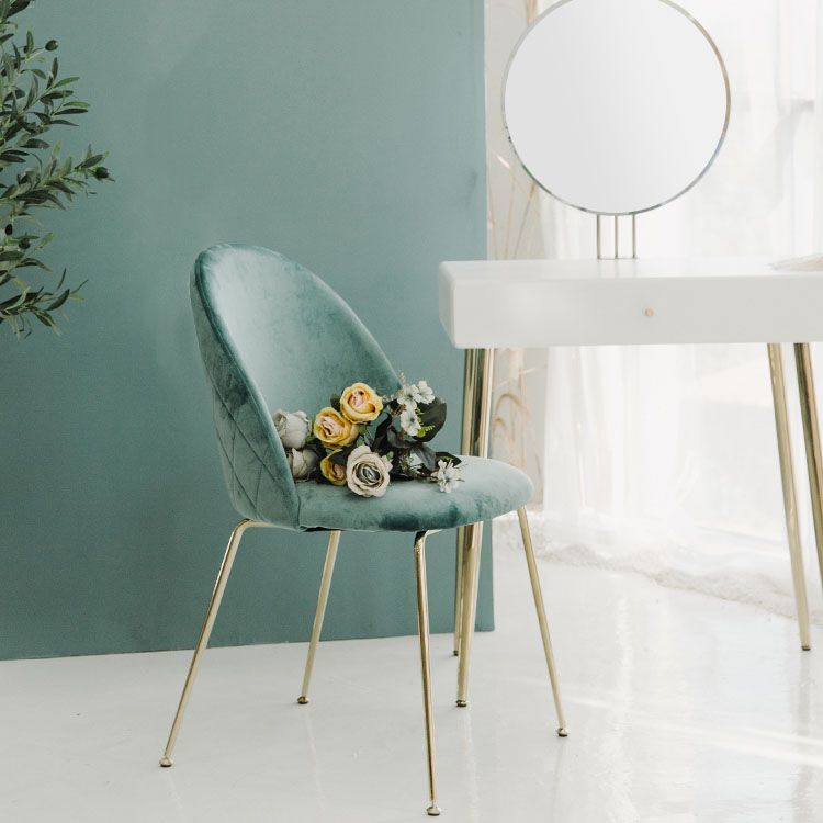 Chaises de salle à manger en métal de Style nordique, chaise sans bras latérale pour la cuisine