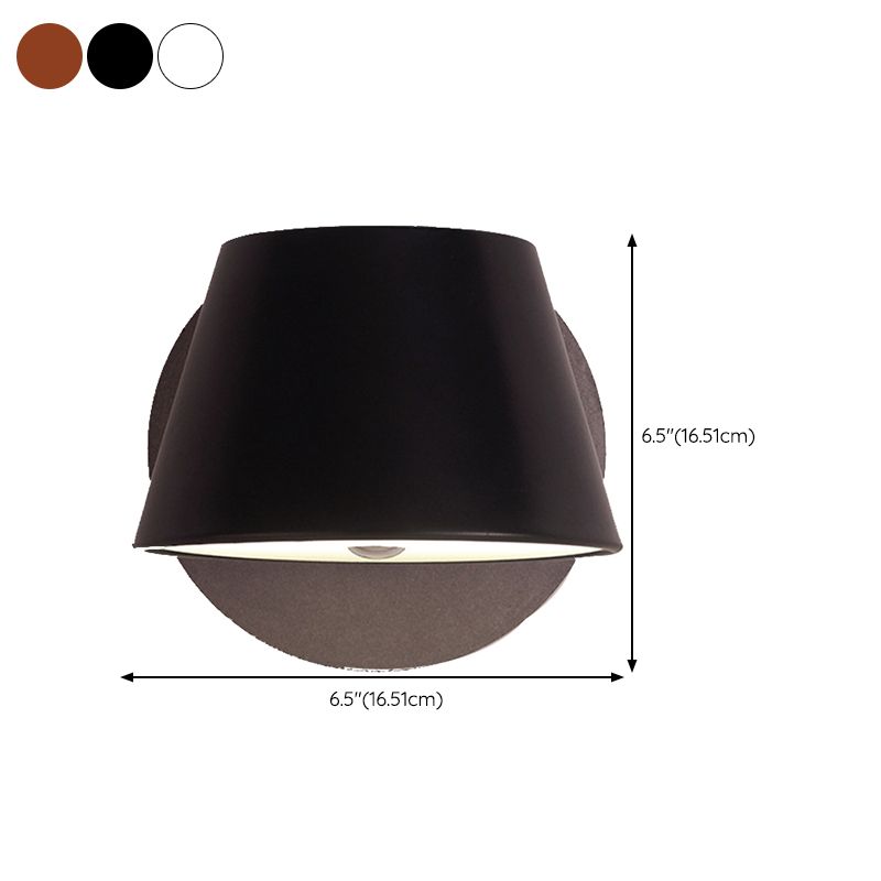 1 Light Geometric Wall Mounted Lamp Contemporary Metal Wall Lighting Idea