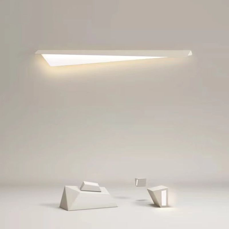 Metal 1 - Light LED Bath Fixture in White Unique Contemporary Bathroom Vanity Lighting