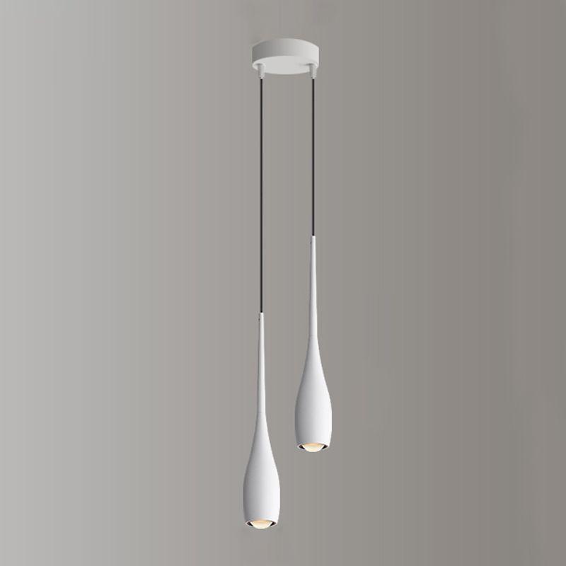 Aluminium nordique moderne suspendu plafonnier mini-pendentif éclairage pour chambre à coucher