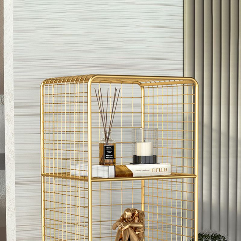 Urban Shelf Bookcase Closed Back Vertical Metal Bookshelf for Living Room