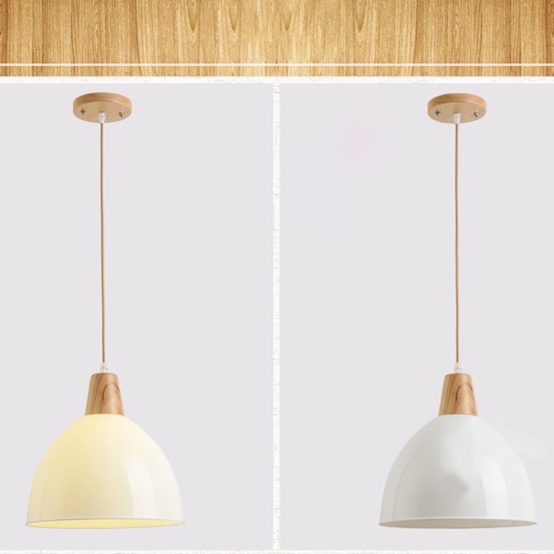 Colorido cúpula colgante de colgante de estilo moderno 1 colgante de luz para comedor