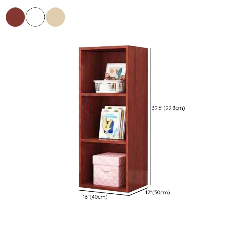 Engineered Wood Bookcase Standard Closed Back Scandinavian Bookshelf
