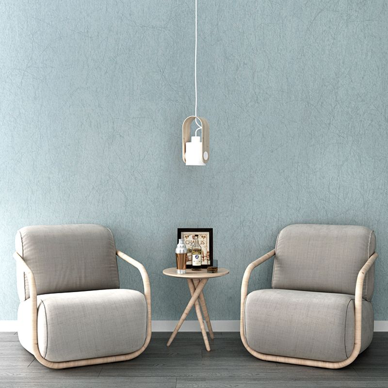Minimalism Solid Wallpaper Light-Blue Unpasted Wall Decoration for Bedroom, Size Optional