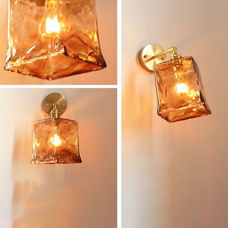 Geometrische Wandleuchten Industrielle Wandleuchten Metall 1 Leichte Leuchten für das Wohnzimmer