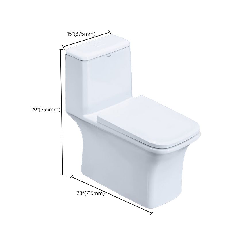 Floor Mounted Porcelain Urine Toilet Traditional Siphon Jet Toilet
