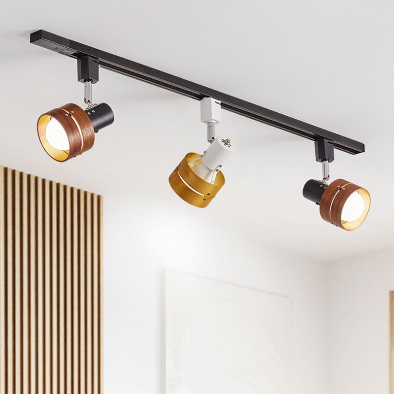 Cylinder Ceiling Flush Mount Contemporary Style Metal Ceiling Mount Light Fixture