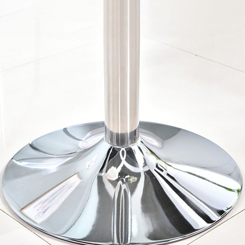 Round GlassTransparent Dining Table Simplicity Pedestal Table for Dining Room