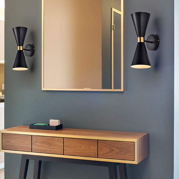 Modern Bath Vanity Lighting Metal Black/White Vanity Lamp for Bathroom