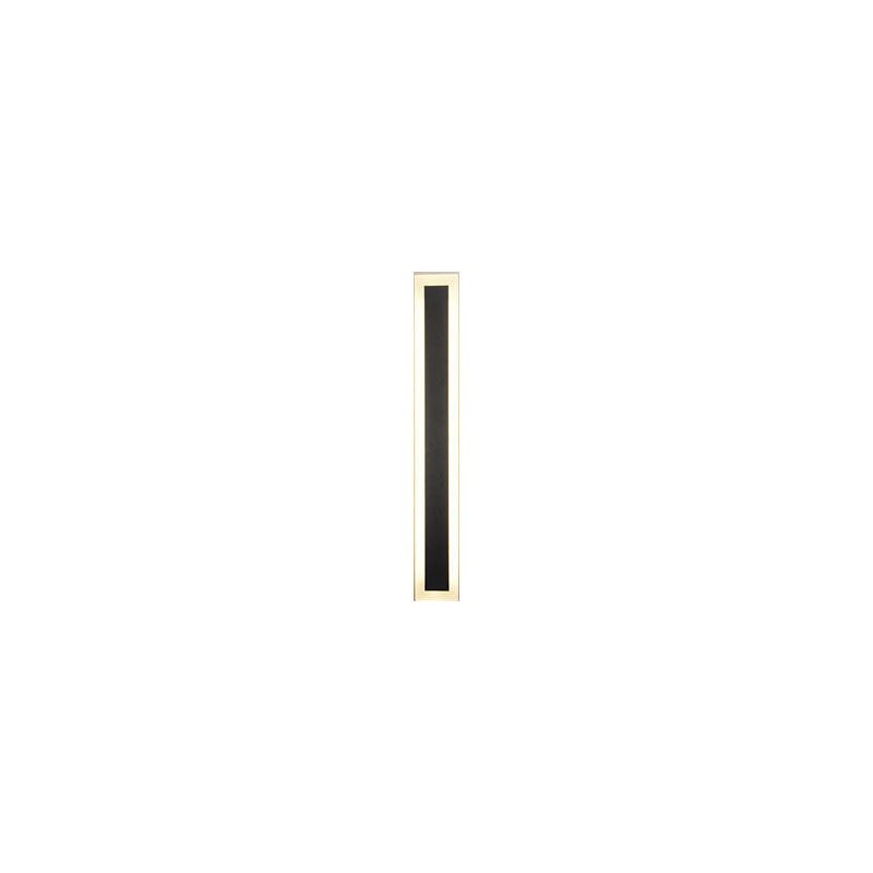 Black Linear LED Wall Light in Modern Simplicity Metal Wall Lamp for Bedroom