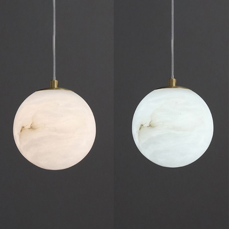 Stein schattierte hängende Leuchte zeitgenössischer Stil weißer Anhänger Beleuchtung