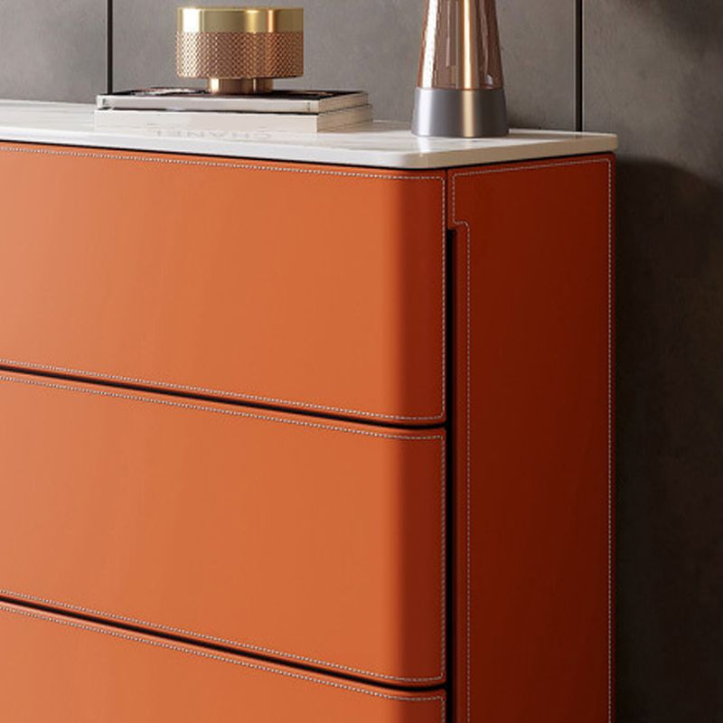 Contemporary Style Dining Buffet Stone Sideboard with Drawers