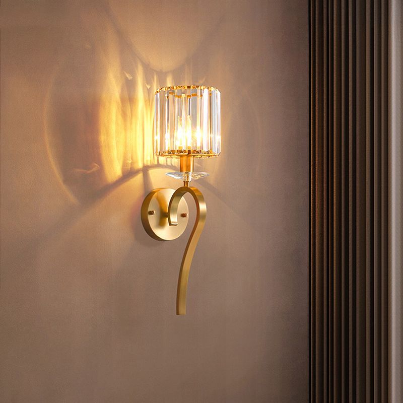 Unique Shape Wall Mount Light Fixture Modern Wall Mounted Lighting in Gold Fixture