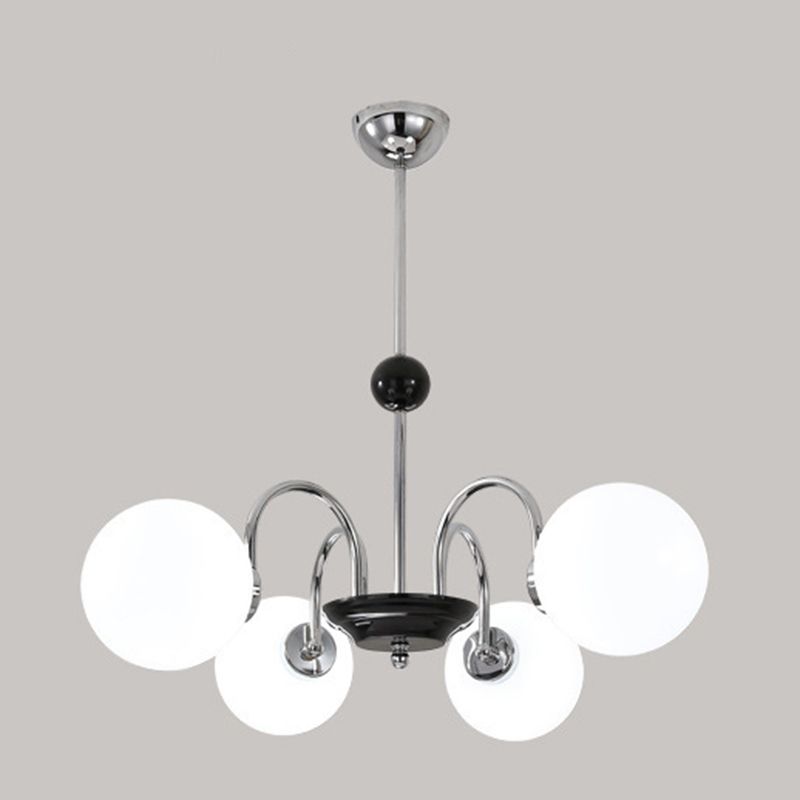 Moderner Glasschatten Kronleuchter multi -hanges Anhängerlampenlampe für Wohnzimmer