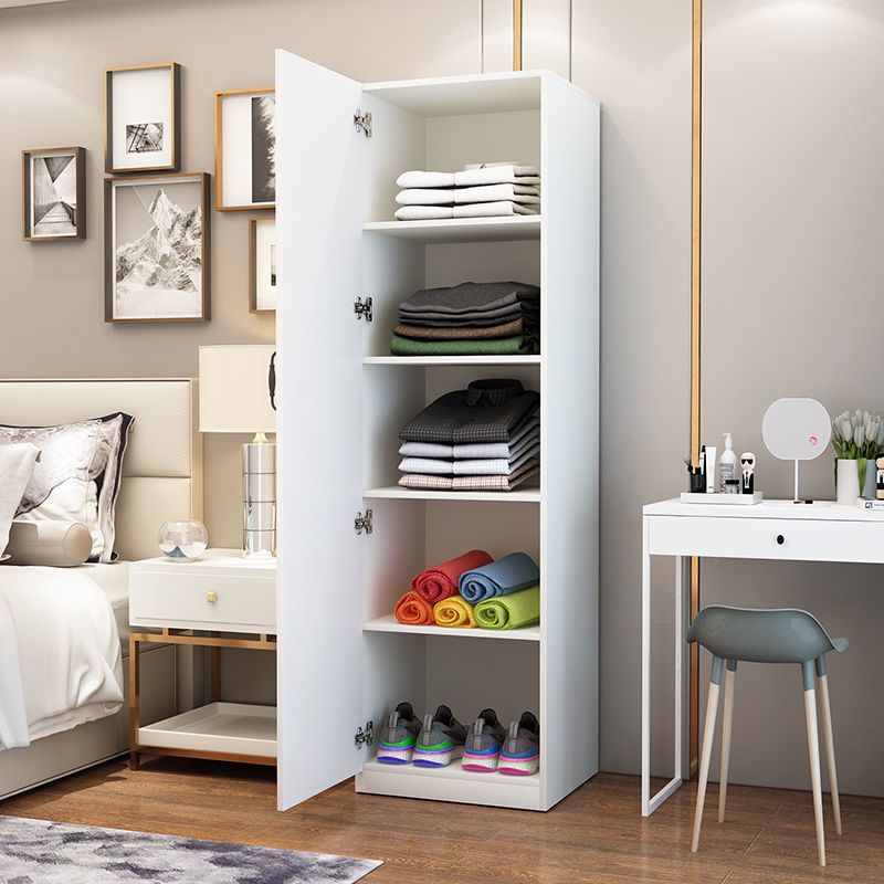 Hinged Wardrobe Closet Non-Hanging Wardrobe Armoire for Bedroom