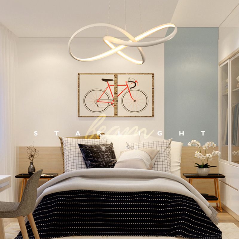 Cirkel hangende licht moderne stijl metalen led hangende verlichtingsarmaturen voor eetkamer woonkamer