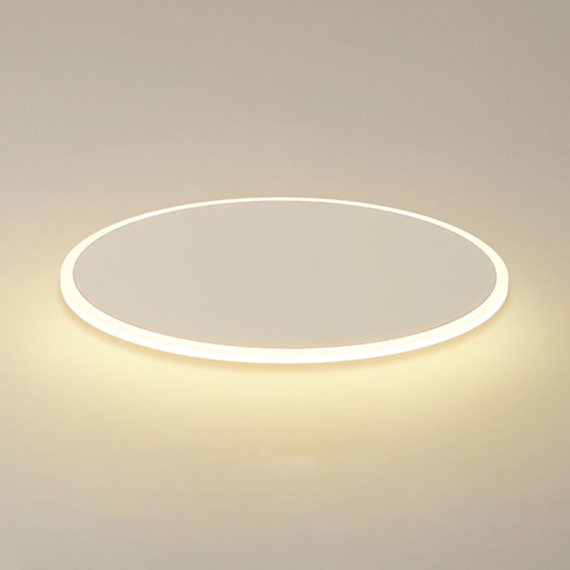 Metal Circular Techo Flush Montaje Luce de techo blanco LED nórdico Lámpara de techo blanco