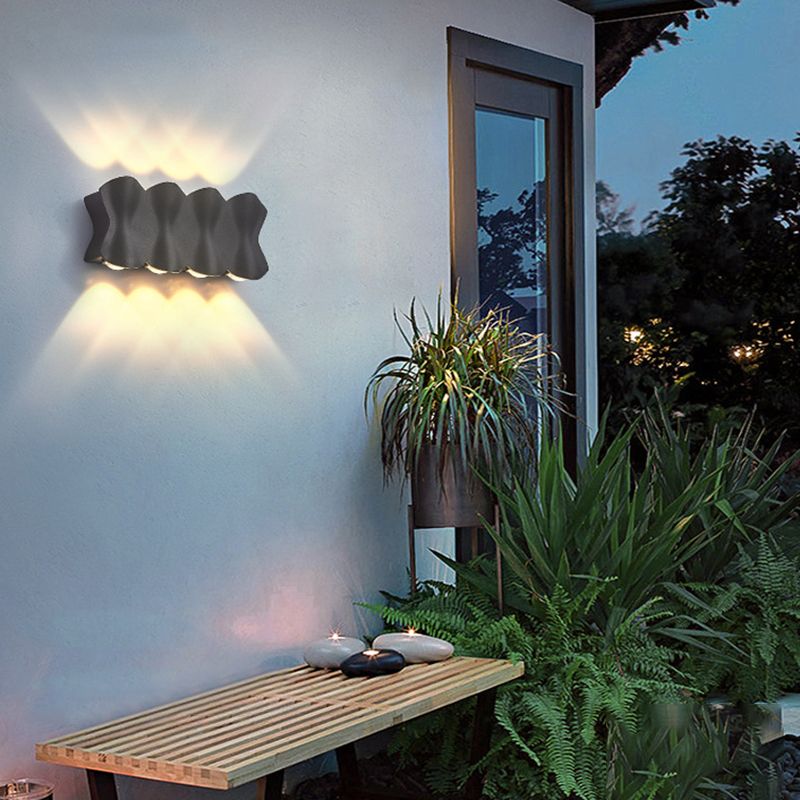 Moderne muur gemonteerd licht aluminium buitenwaterbestendige wandlampen voor tuin