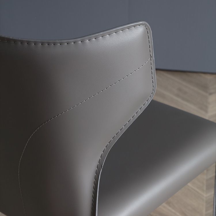 Dining Room Upholstered Chair Home Faux Leather Wingback Dining Chair