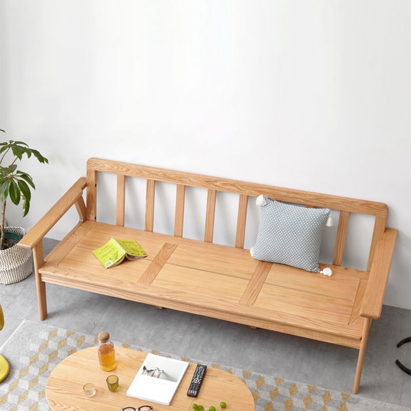 Solid Wood Solid Color Foam No Extra Resistance Sofa for Living Room